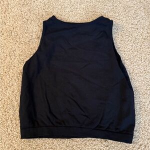 Free People Black Cropped Tank Top